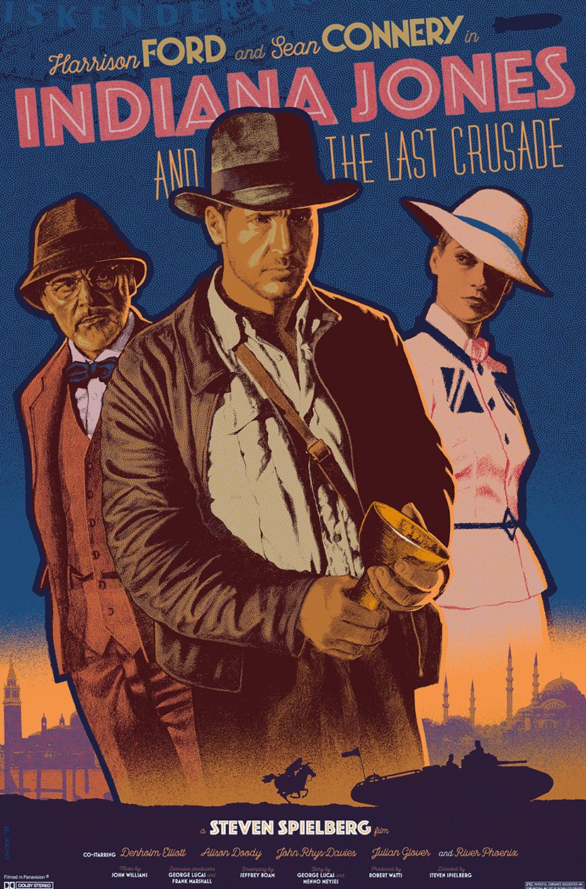 Poster Indiana Jones Last Crusade J Durieux AMP – RARE PRINTS AND