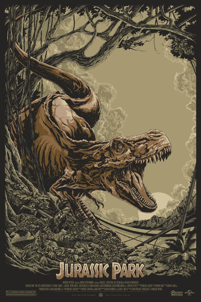 JURASSIC PARK (regular) by Ken Taylor – RARE PRINTS AND POSTERS