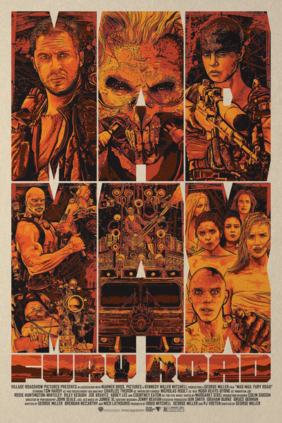MAD MAX: FURY ROAD (regular) by Christopher Cox – RARE PRINTS AND POSTERS