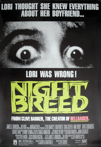 NIGHTBREED - US one-sheet poster