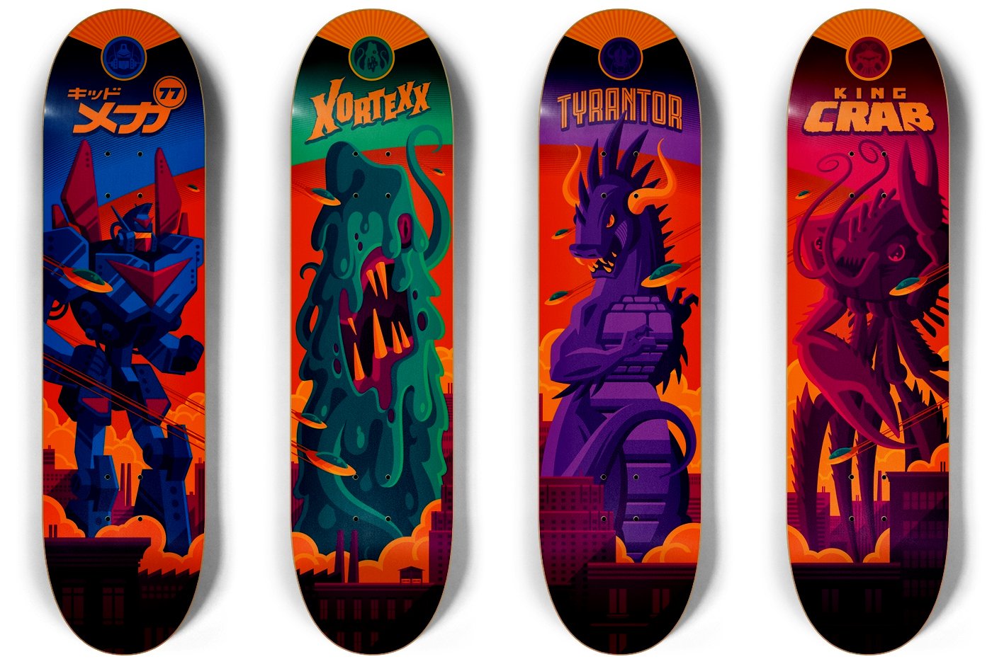 KING CRAB THPS 1+2 Skate Deck by Tom Whalen