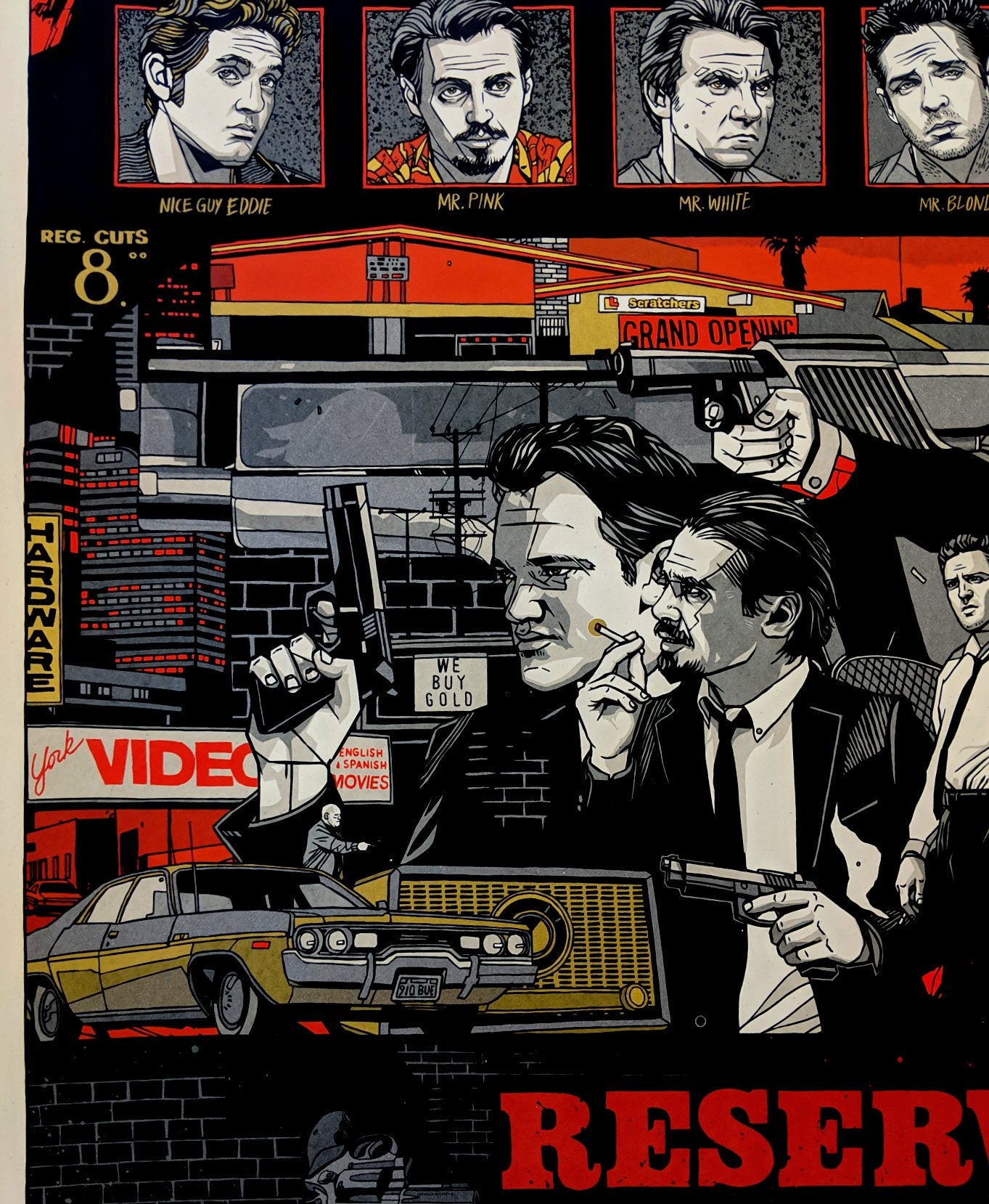 RESERVOIR DOGS (regular) by Tyler Stout – RARE PRINTS AND POSTERS