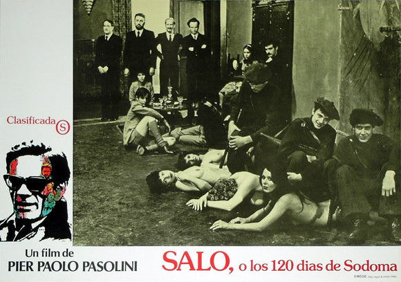 SALO: 120 DAYS OF SODOM - Spanish lobby card v06
