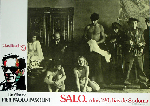 SALO: 120 DAYS OF SODOM - Spanish lobby card v10