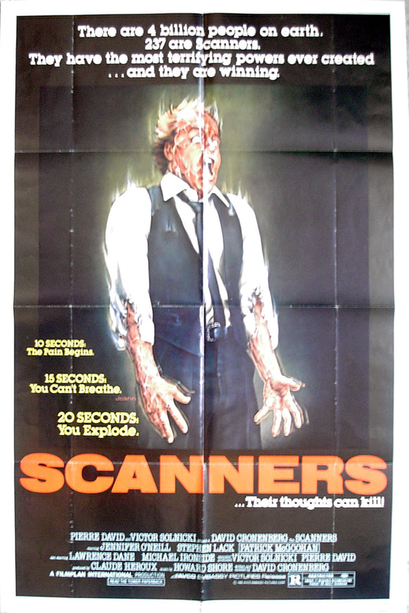 SCANNERS - US one-sheet poster