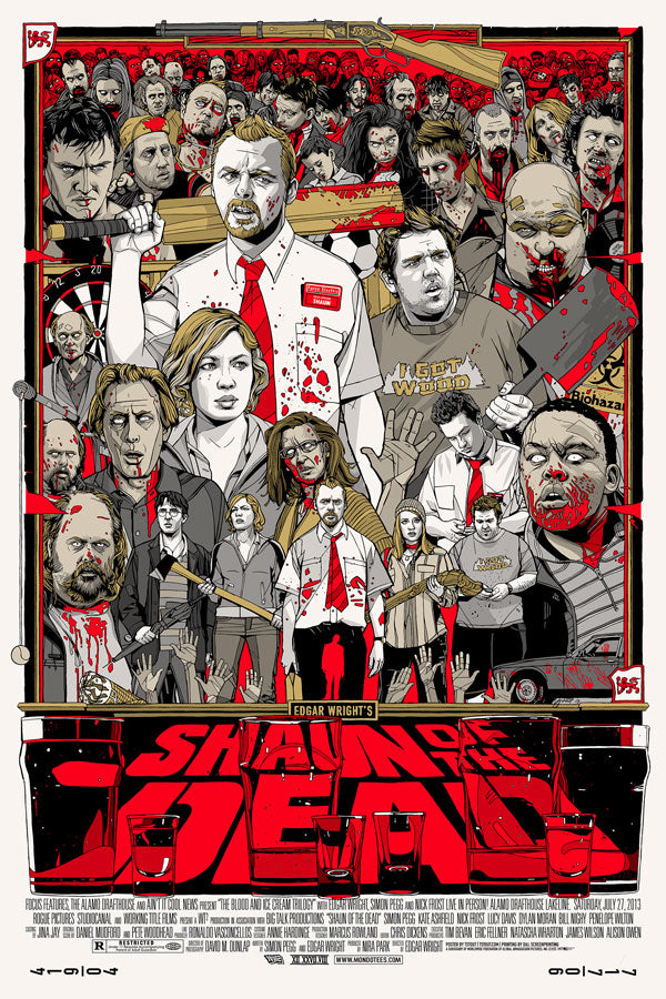 SHAUN OF THE DEAD (regular) by Tyler Stout