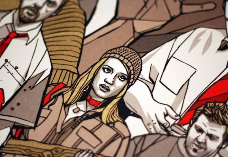 SHAUN OF THE DEAD (regular) by Tyler Stout