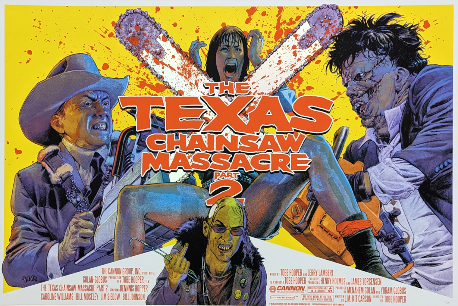 TEXAS CHAINSAW MASSACRE 2, THE (foil) by Robert Sammelin