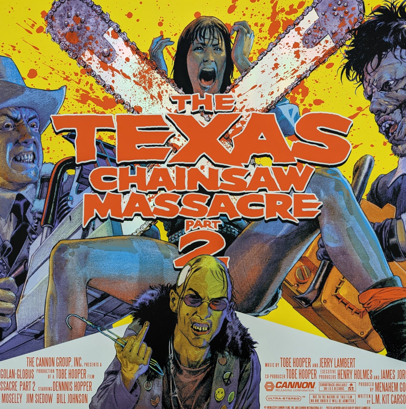 TEXAS CHAINSAW MASSACRE 2, THE (foil) by Robert Sammelin
