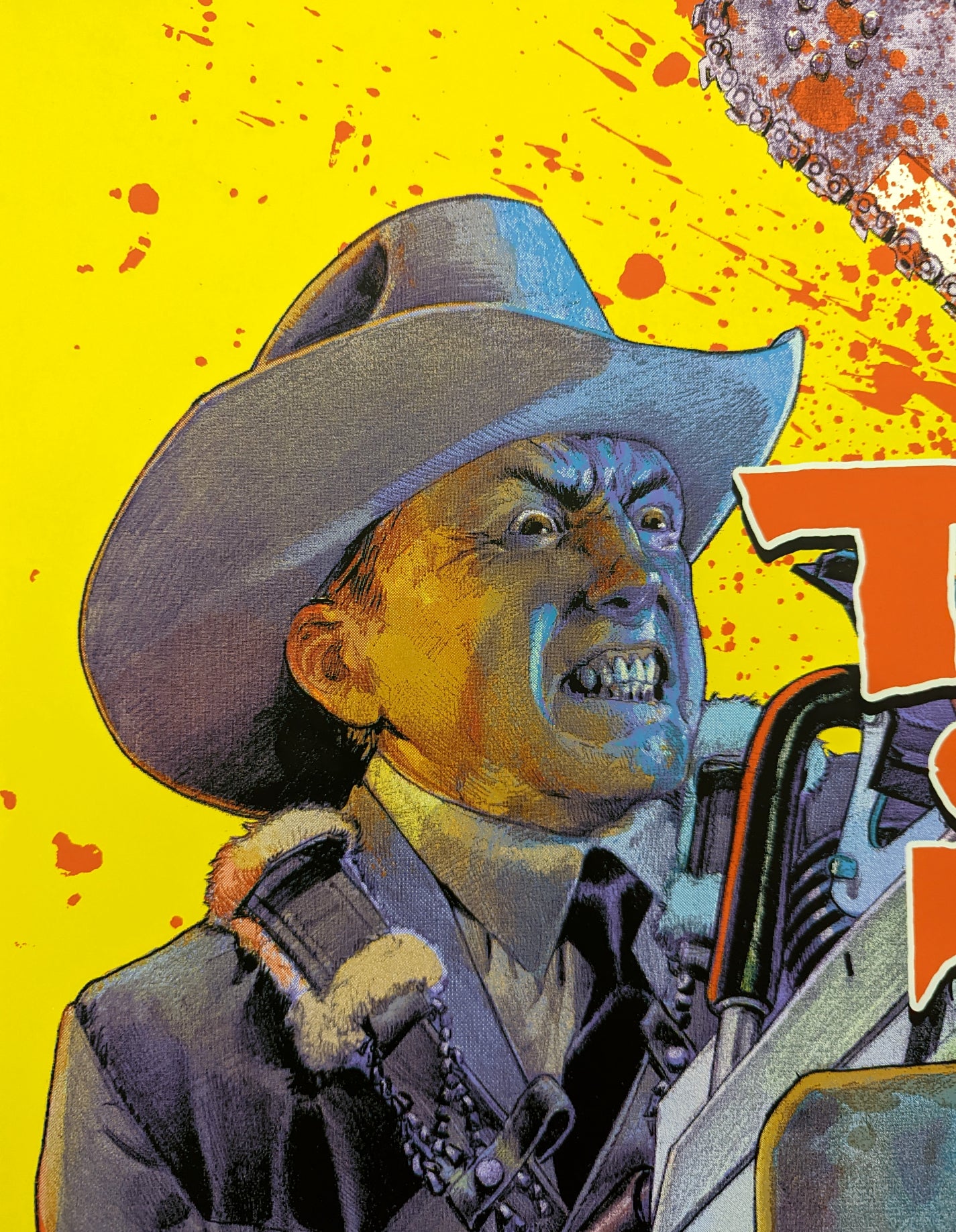 TEXAS CHAINSAW MASSACRE 2, THE (foil) by Robert Sammelin